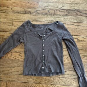 Brandy Melville button long sleeve